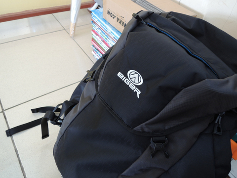 black backpack