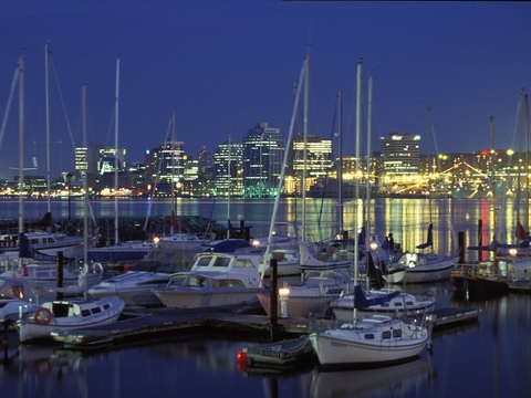 Downtown Halifax, Nova Scotia, as seen from the Dartmouth waterfront