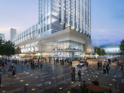 Marriott Marquis Houston building rendering