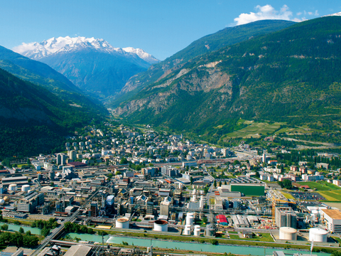 Lonza's Visp, Switzerland location