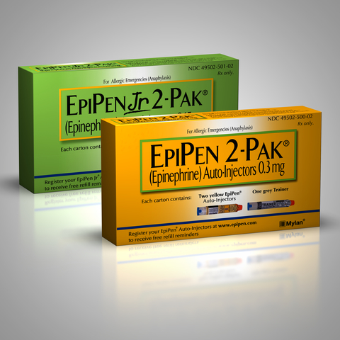 Mylan's EpiPen packaging