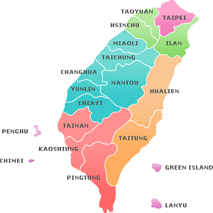 Taiwan map