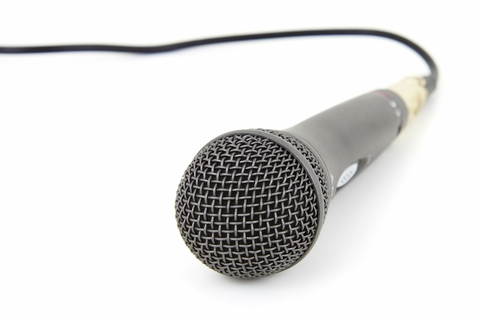 Photo of a microphone