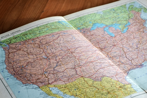 U.S. map U.S. roadmap