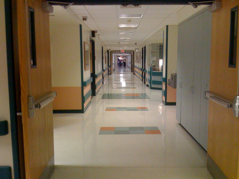 A hospital hallway