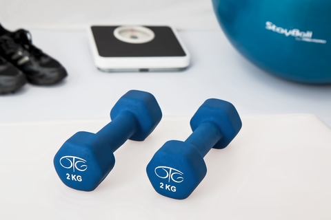Wellness Barbells and a scale