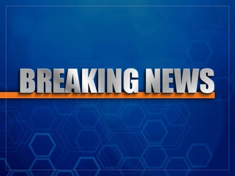 Breaking news Text reads breaking news
