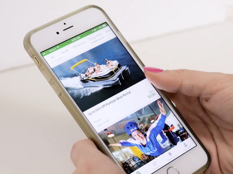 Groupon App Groupon App smartphone