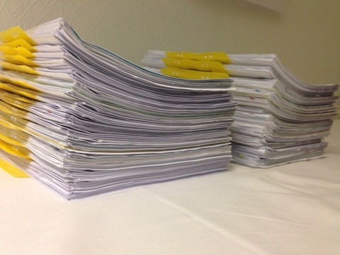 Paper documents Stack of documents