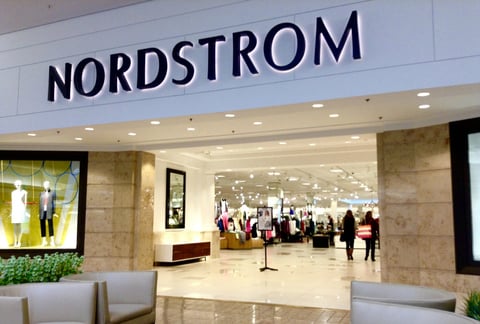 Nordstrom store front facing mall