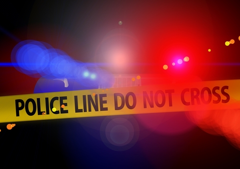 Police Line Emergency Abstract photo of a crime scene