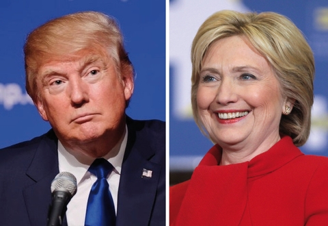 Clinton and Trump Hillary Clinton and Donald Trump