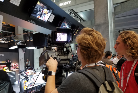 Sony IBC 2016 production camera workflow demo Sony at IBC 2016