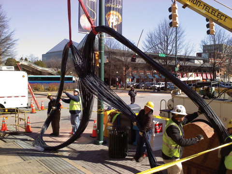 EPB installs fiber in Chattanooga - 800 px (EPB) EPB workers install fiber optic cables in Chattanooga. Image: EPB