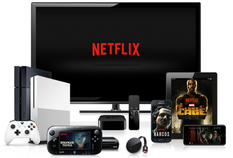Netflix seen on multiple devices including TV, Oct 2016 (Netflix) Image: Netflix