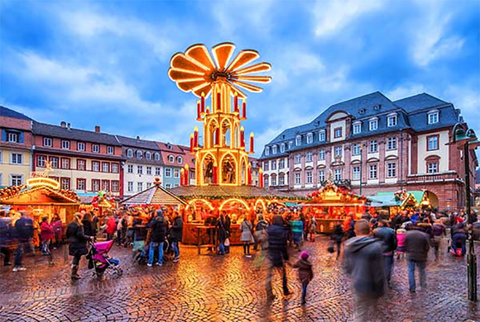 Heidelberg Christmas Market Editorial Heidelberg Christmas Market
