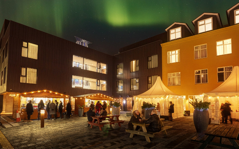 Canopy by Hilton Reykjavik City Centre Christmas Market - Editorial Only Canopy by Hilton Reykjavik City Centre Christmas Market