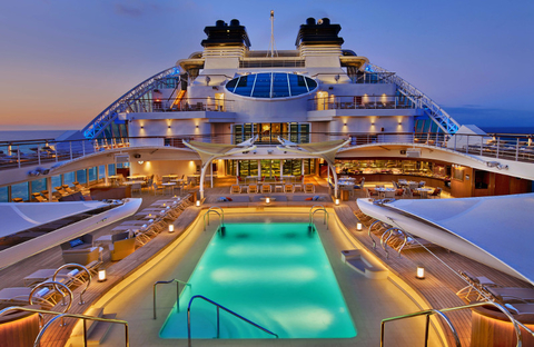 Seabourn Encore Pool Deck - Editorial Only Seabourn Encore Pool Deck