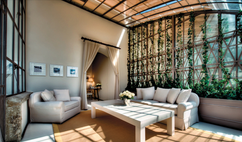 Greenhouse Suite The Greenhouse Suite has glass-encased living spaces that are filled with plenty of natural light.