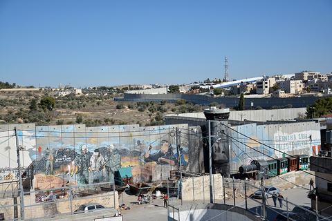 Walled Off Hotel - Golden_Brown/iStock/Getty Images Plus/Getty Images Walled Off Hotel Bethlehem Palestine Banksy