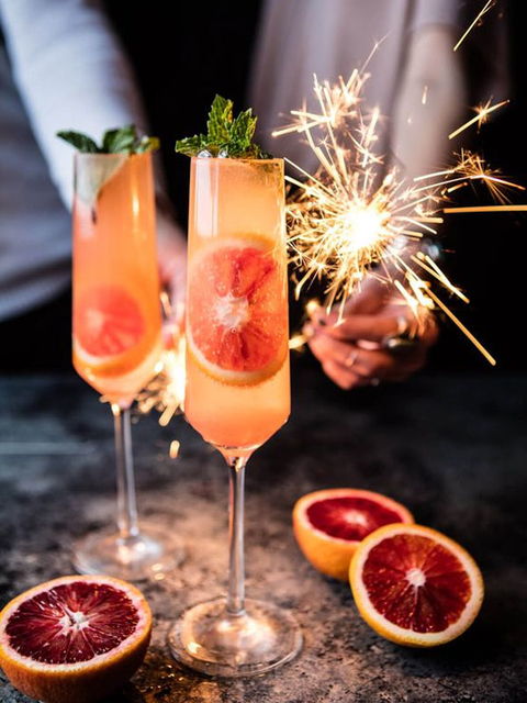 Blood Orange Champagne Mule Drinks & Dishes 03/30/17