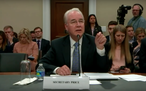 Tom Price hearing Tom Price speaks at hearing