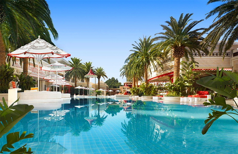 Wynn Las Vegas Encore Beach Club Editorial Wynn Las Vegas Encore Beach Club