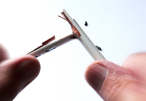 broken pencil broken pencil in fingers