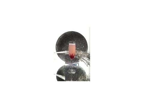 Bombay Sapphire Winter Flower Gin and champagne holiday drink