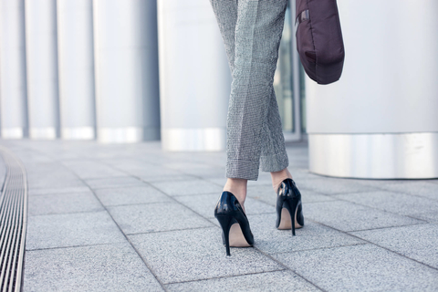 High heels Woman wearing black high heels