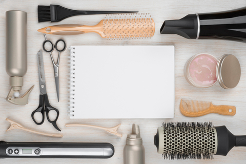 Hairdressing Tools on Table Hairdressing Tools on Table