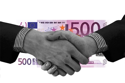 Euro and Handshake Image Euro and Handshake Image