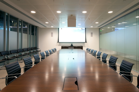 Boardroom An empty boardboom