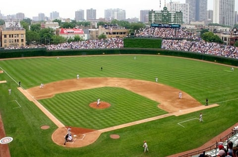 MLB baseball Wrigley Field (Rdikeman/CC BY-SA 3.0) Wrigley Field in Chicago