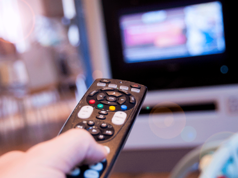 RTW tv remote watching tv