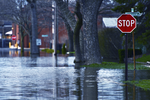 Flooded street (CREDIT: Getty/Creative RF) View of a flooded street