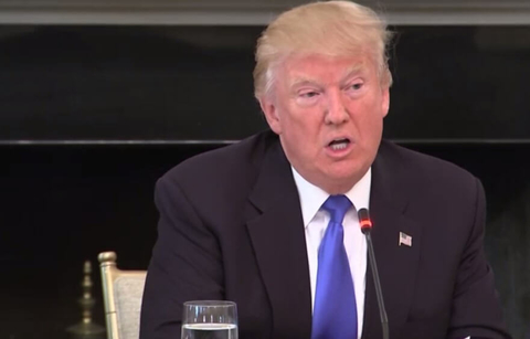 Donald Trump at healthcare lunch Donald Trump speaks at healthcare lunch