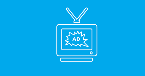 TV and advertising graphic TV and advertising graphic