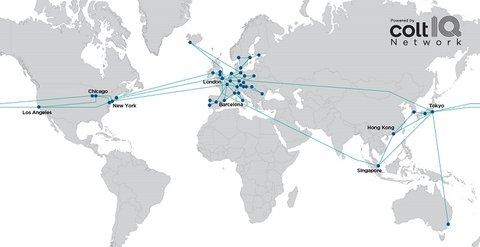 Colt Technology Services network 800 PX Image: Colt Technology Services Colt's network