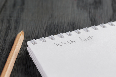 Wish list (Credit: Getty/GooDween123) Wish list with a pencil