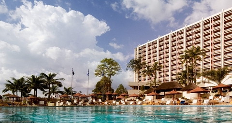 Transcorp Hilton Abuja, Nigeria, Africa exterior pool Hilton and Transcorp Hotels have agreed to a 20-year extension on their Transcorp Hilton management deal.