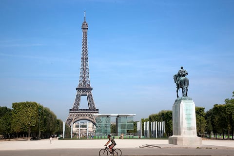 Eiffel Tower, Paris, France Despite France's high threat level, hotel stays reached 107.1 million.