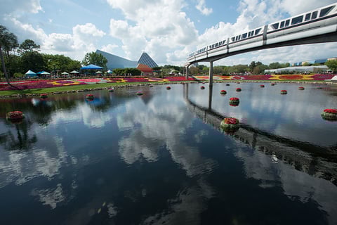 Epcot Disney World Getty Monorail at Epcot in Walt Disney World