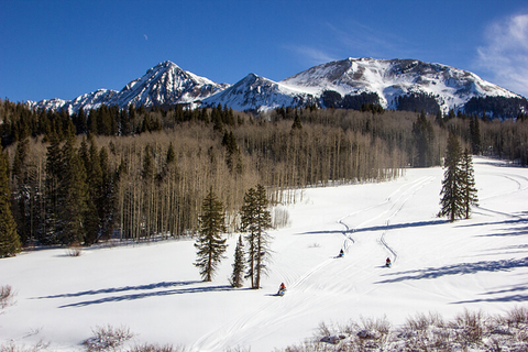 Hotel Telluride snowmobiling - editorial only Hotel Telluride snowmobiling