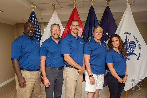Operation Vetrepreneur 2017 Winners L to R: Army Veteran Fredrick Wilkins, Navy Veteran Brian Williams, Navy Veteran Nicholas Johnson-Moyneur, Air Force Veteran Cynthia Seymour and Air Force Veteran Michelle McGinnis.
