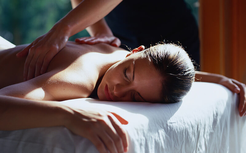 Massage Woman Getting Massage