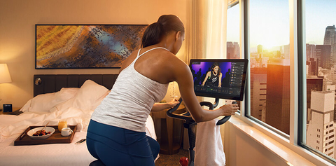 WestinWorkout Peloton Room - Isaac James for Peloton WestinWorkout Peloton Room