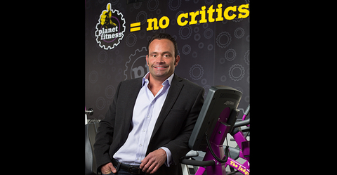 Chris Rondeau in the Planet Fitness HQ Gym Planet Fitness CEO Chris Rondeau