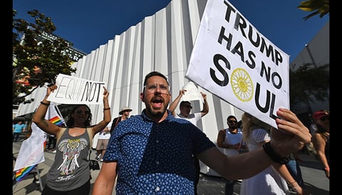 Equinox member protests