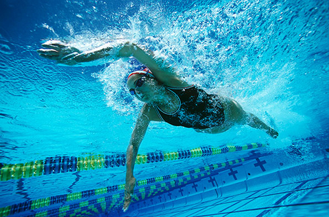 Where did swimming for fitness land on the list Photo by Thinkstock